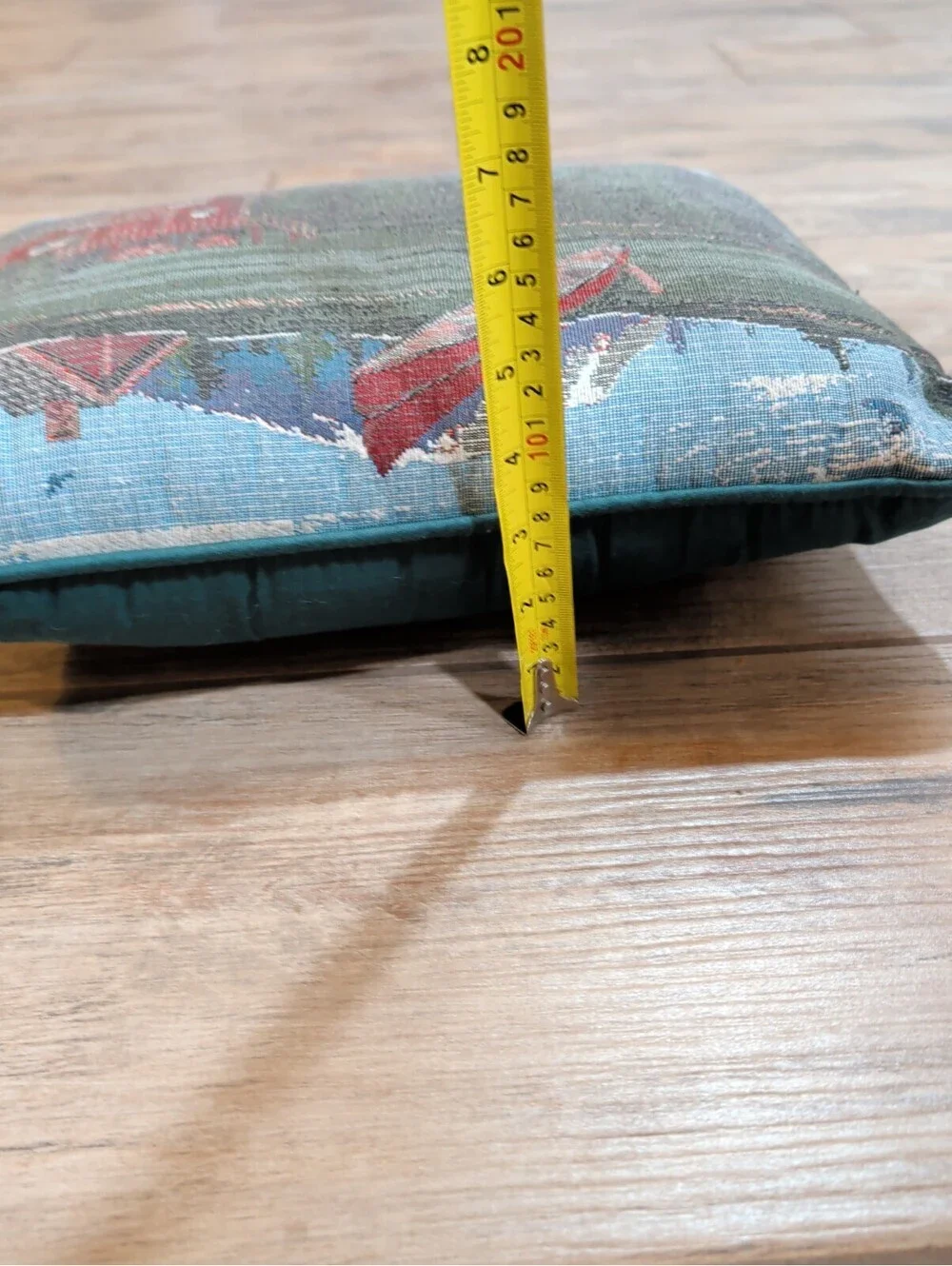 Vintage Woven Tapestry Accent Pillow 15.5